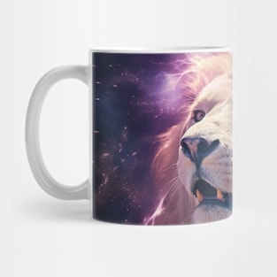 Lion Wild Animal Majestic Wilderness Surrealist Mug